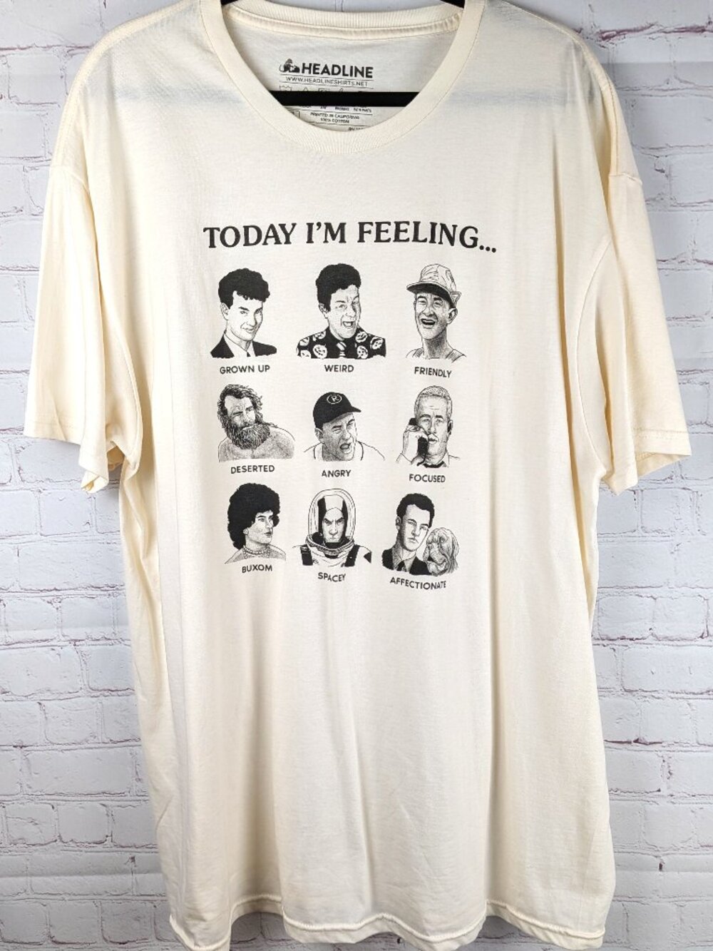 Tom Hanks Today I'm Feeling... Mood Tee 2XL/XXL